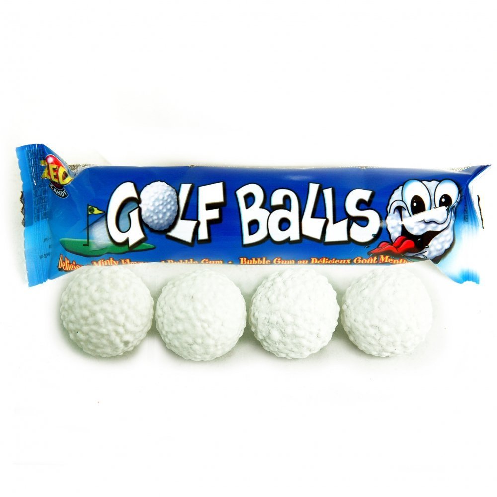 ZED, Candy Golf Balls Chewing Gum, 28g