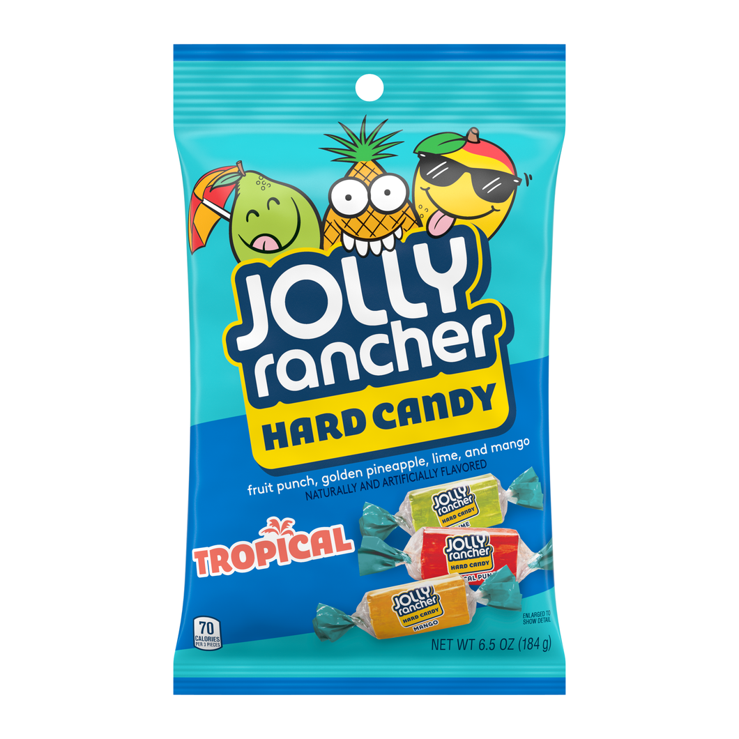 Jolly Rancher Tropical Peg Bag Hard Candy 6.5oz