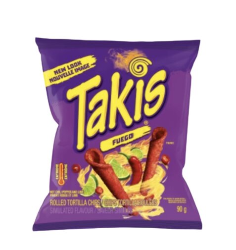 Takis Fuego Rolled Tortilla Corn Chips 3.25oz (Mexican)