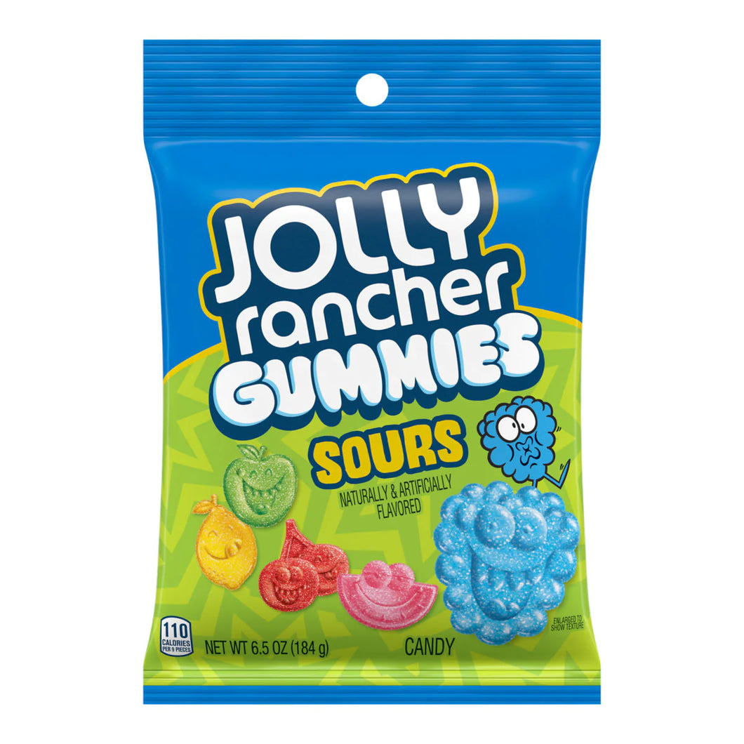 Jolly Rancher Gummies Sours Peg Bag 6.5oz