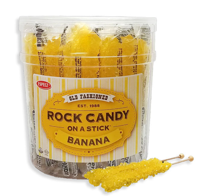 Espeez -Rock Candy on a Stick - Banana - 0.8oz