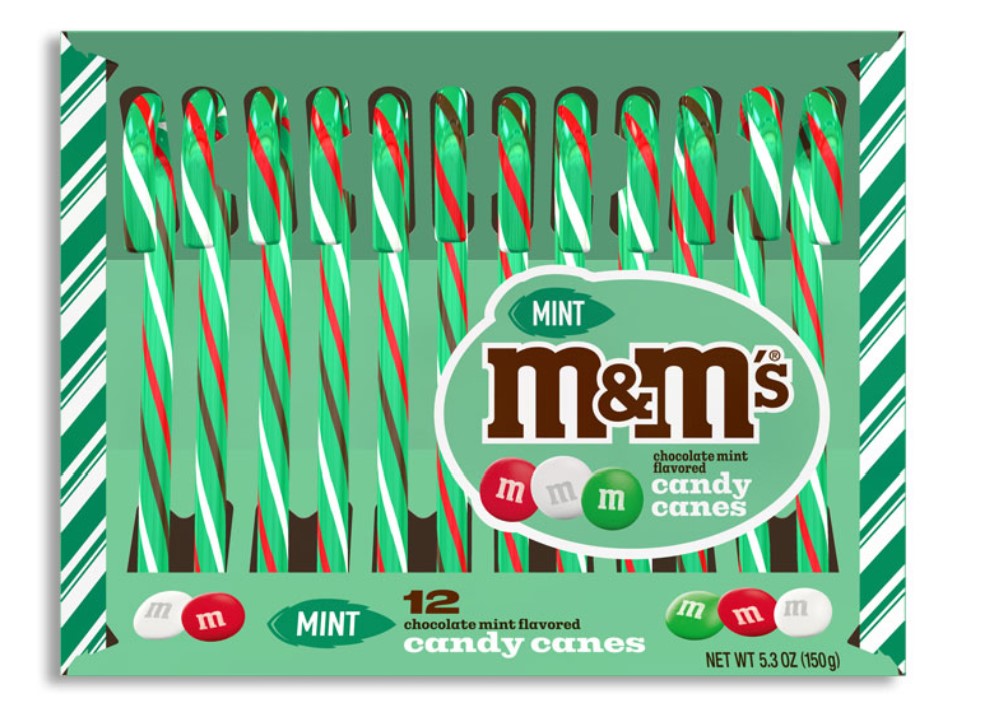 M&Ms Mint Candy Canes 5.3oz