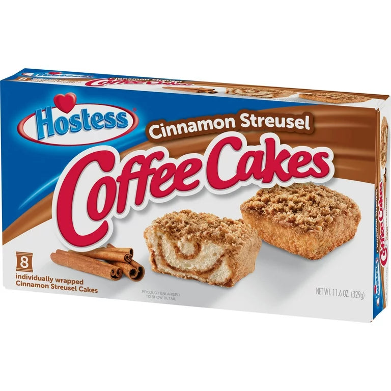 Hostess Cinnamon Streusel Coffee Cupcakes 12.7oz 8-Pack