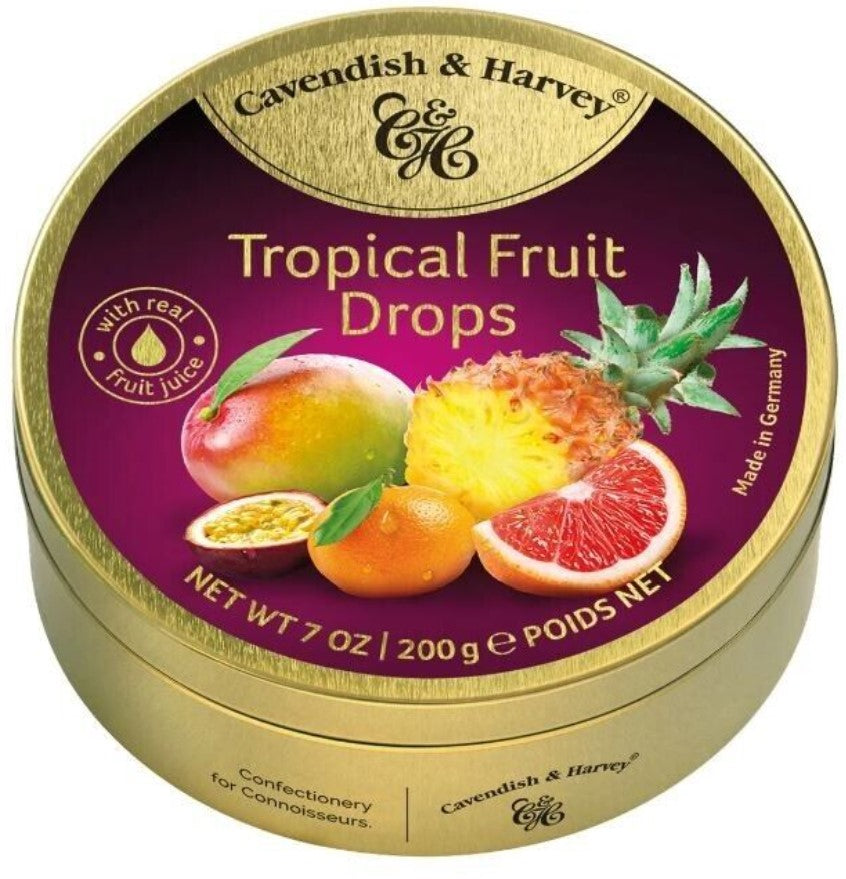 Cavendish & Harvey Sweet Tins - Tropical Fruit Drops