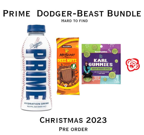 Prime Hydration Glowberry + L.A. Dodgers Bundle 2 x 500ml (Pre-Order) -  Candy Mail UK