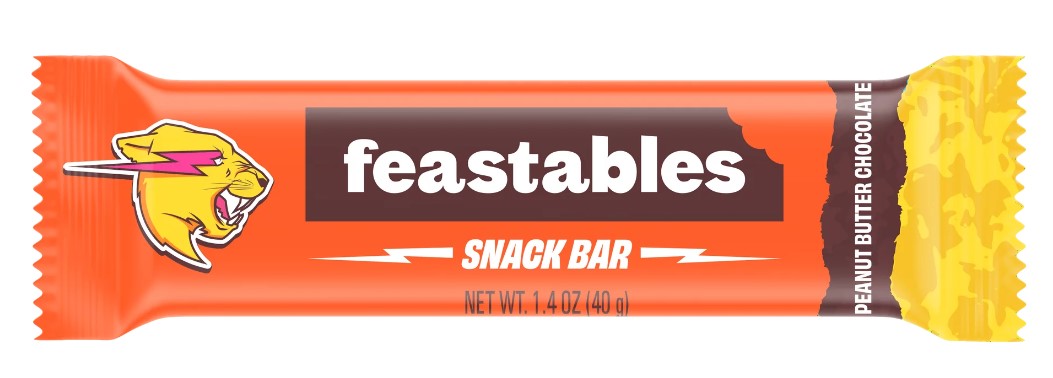 Mr. Beast Feastables - Peanut Butter Chocolate Snack Bar