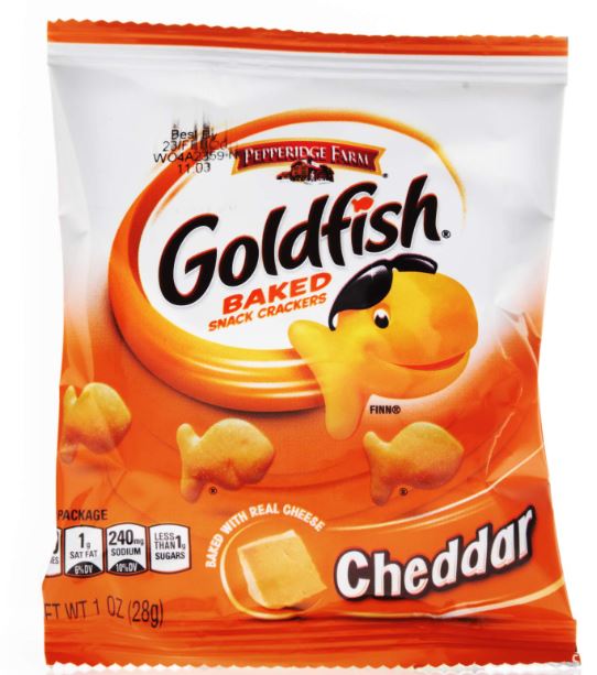 Goldfish Cheddar Crackers - Mini Pack .9 oz – MunchDiddly's