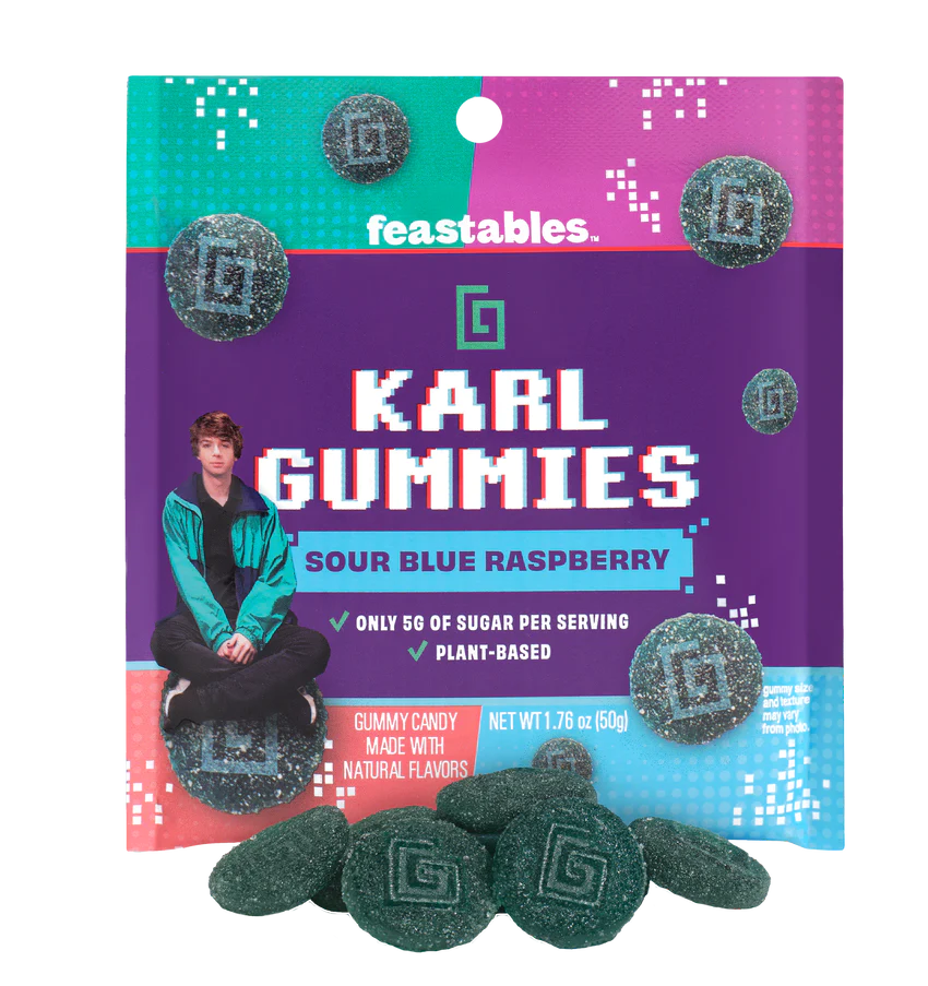 Karl Gummies Blue Raspberry, Large - 100g