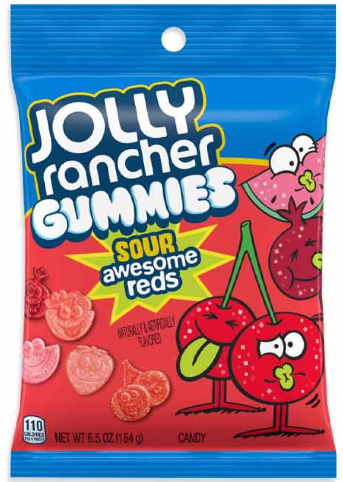Jolly Rancher Gummies Sour Awesome Reds