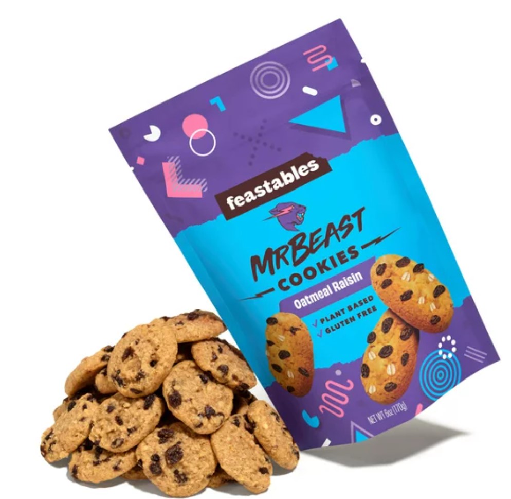 Mr. Beast Feastables - Oatmeal Raisin Cookies