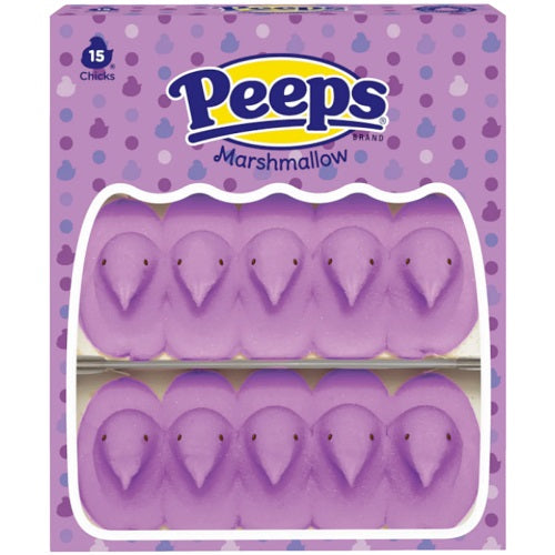 Peeps Lavender Marshmallow Easter Chicks - 15 Pack