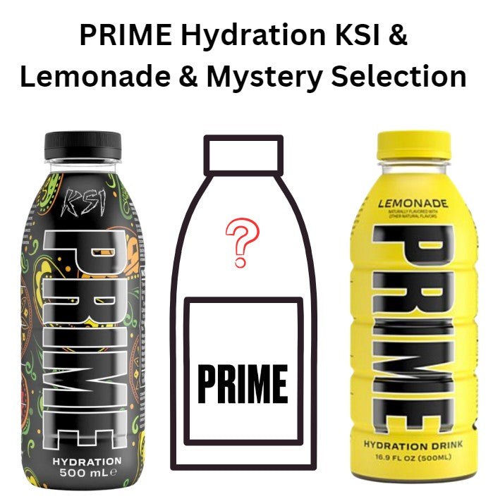 Prime Hydration Trio -  KSI & Lemonade & Mystery Selection