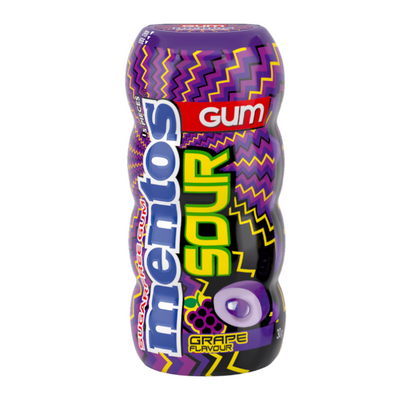 Mentos Sour Grape Sugarfree Gum - 28pc