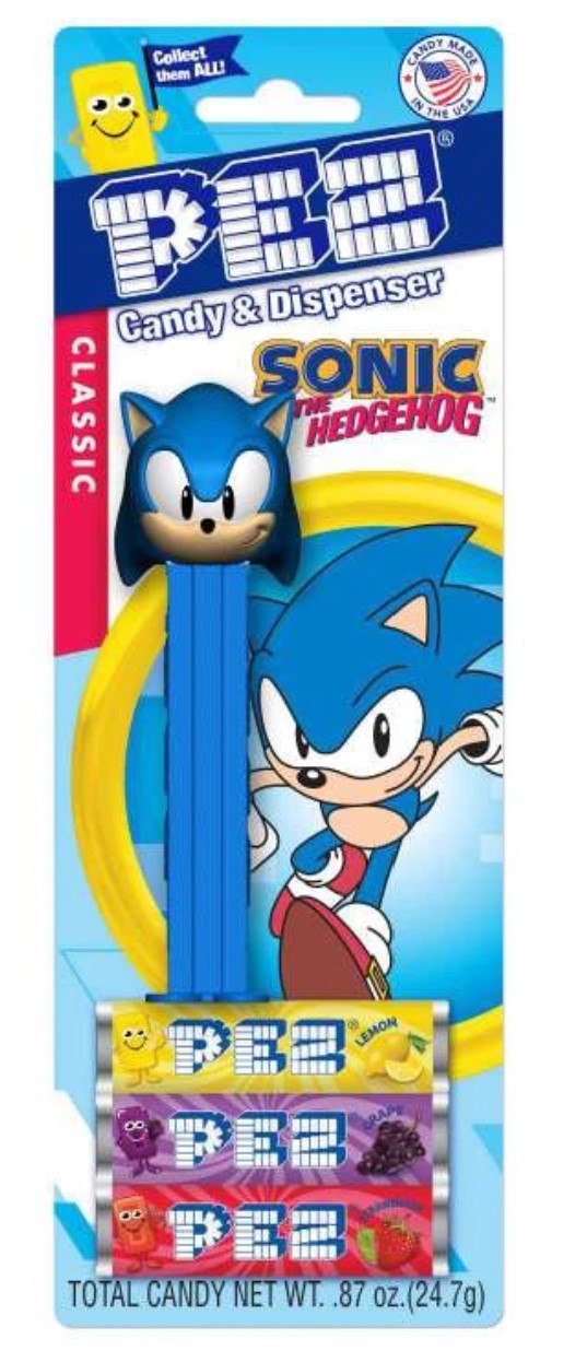 Sonic The Hedgehog Pez Blister Pack - Sonic