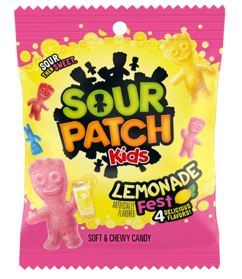 Sour Patch Kids Lemonade Fest Peg Bag 3.6oz (102g)
