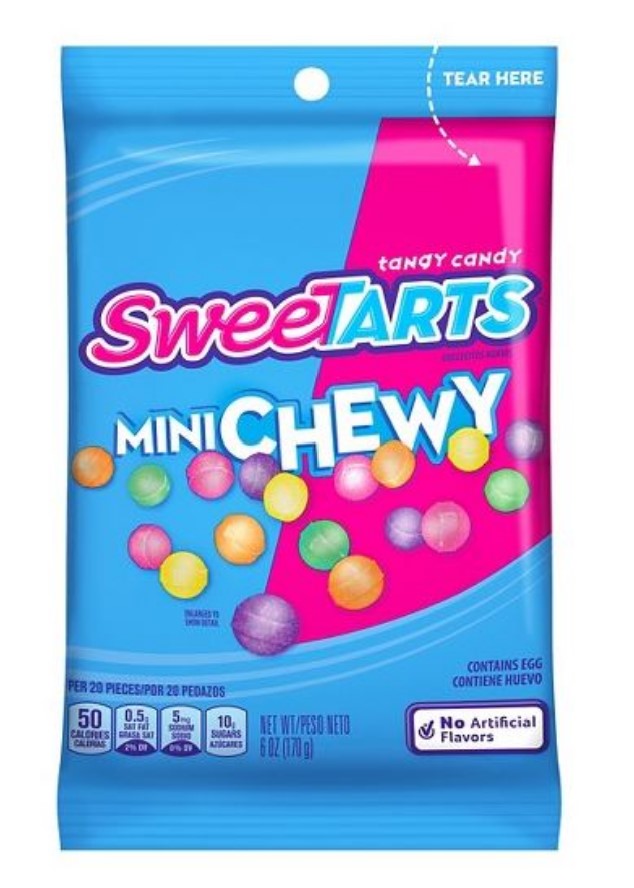 Sweetarts Mini Chewy Mixed Fruit Peg Bag