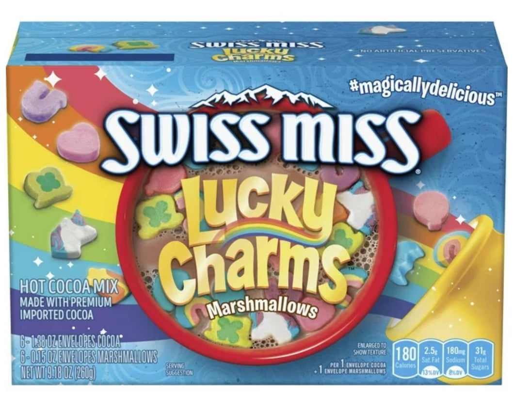 Swiss Miss Hot Chocolate with Lucky Charms - 6 Pack