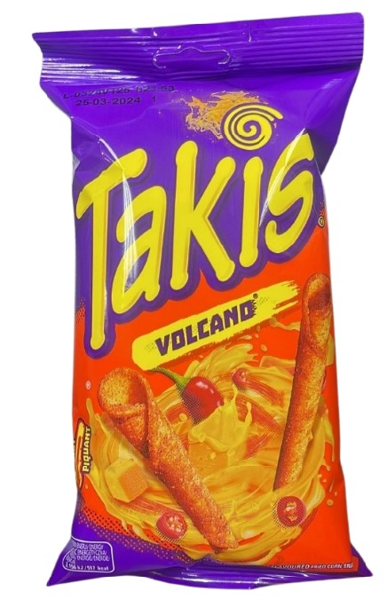 Takis Volcano Rolled Tortilla Corn Chips 100g (Spain)