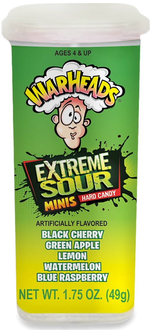 Warheads Minis Extreme Sour Hard Candy, 1.75oz