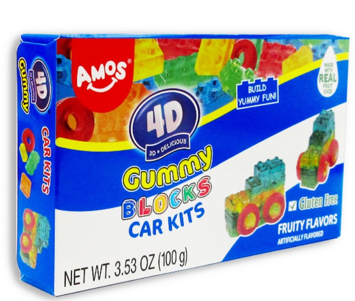 4D Gummy Jelly Blocks Car Kit - Lego shaped