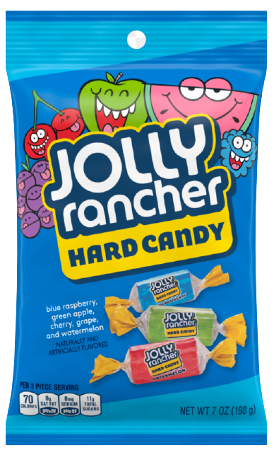 Jolly Rancher Original Hard Candy Peg Bag, 7oz