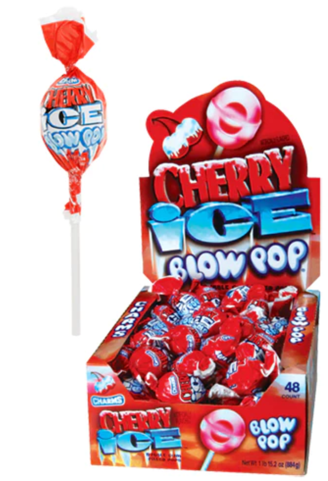 Charms Blow Pop Cherry ICE