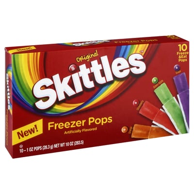 Skittles Freezer Pops 10pk, 10oz