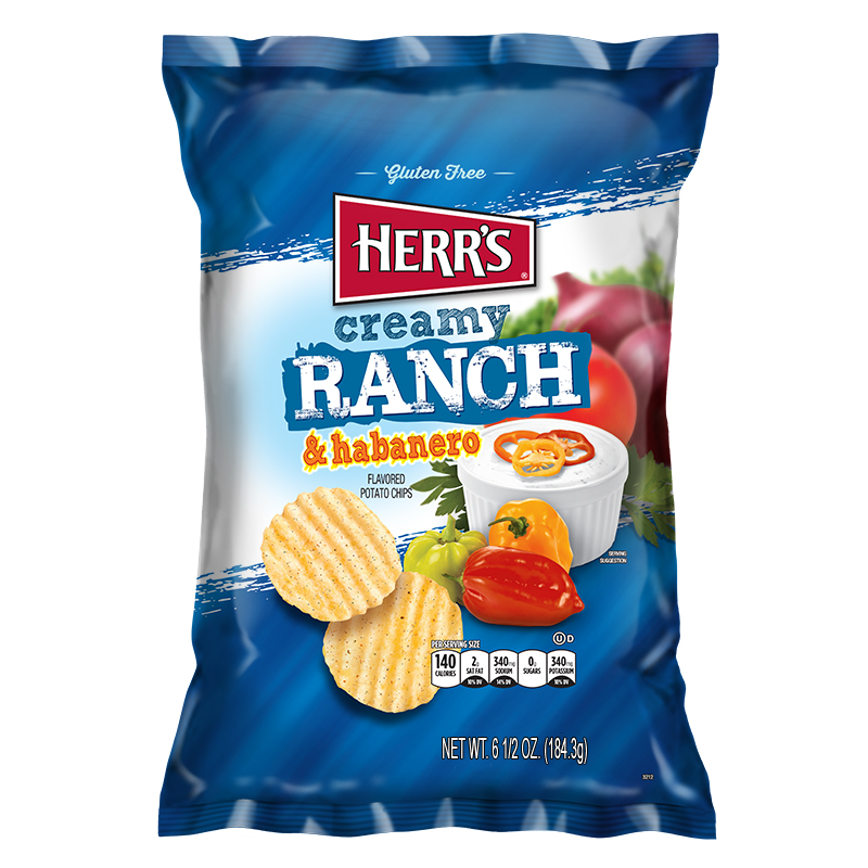 Herr's Ranch & Habanero Potato Chips - 6.5oz