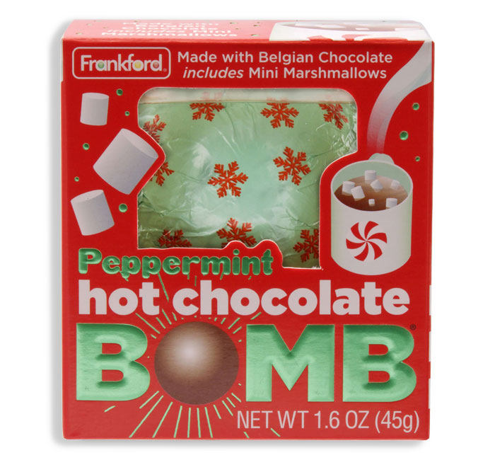 Hot Chocolate Melting Bomb - Peppermint
