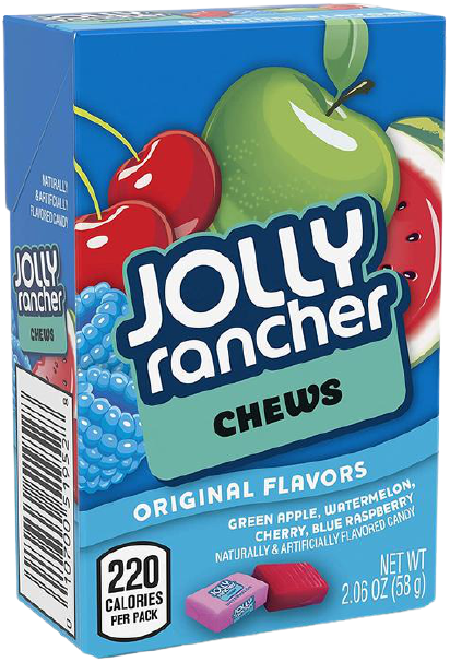 Jolly Rancher Fruit Chews box, 58g