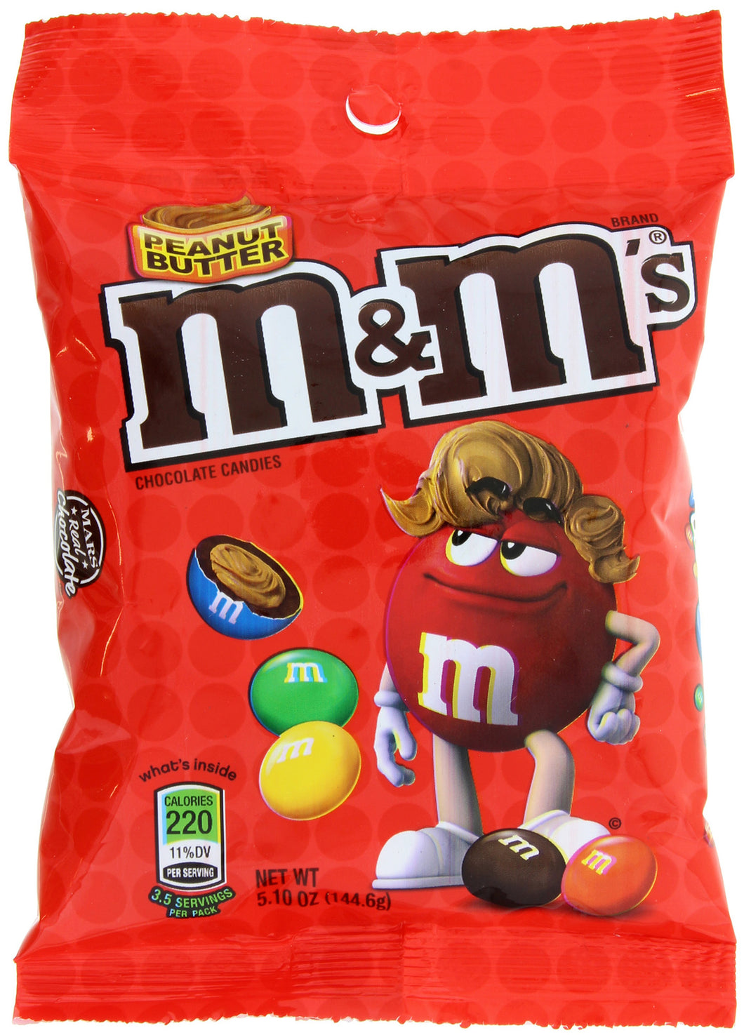 M&M Peanut Butter Peg Bag, 145g
