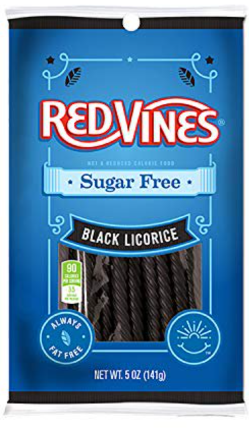Red Vines Sugar Free Black Licorice Twists Tray - 5oz