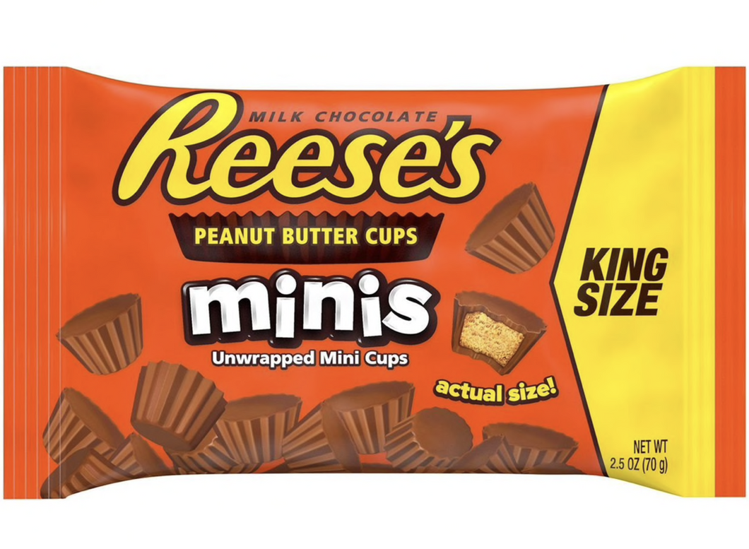 Reese's Mini Peanut Butter Cups King Size, 2.5oz