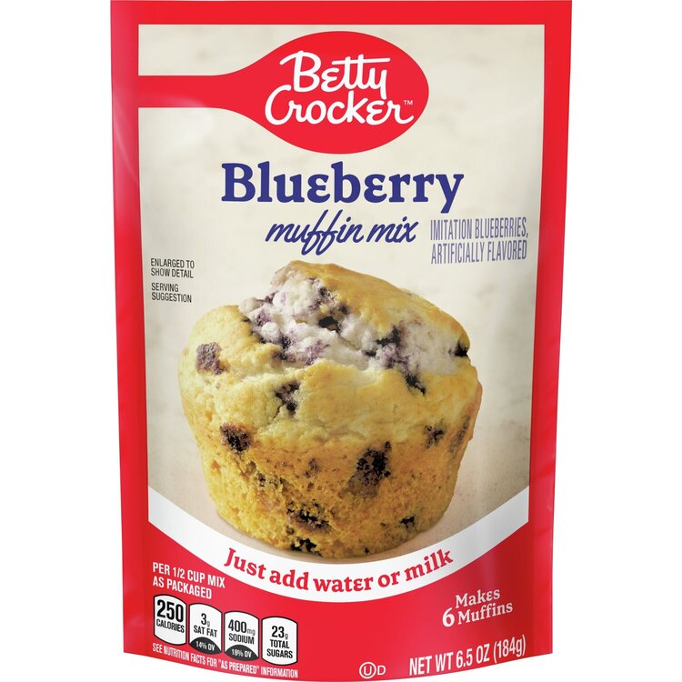 Betty Crocker Blueberry Pouch Muffin Mix 6.5oz
