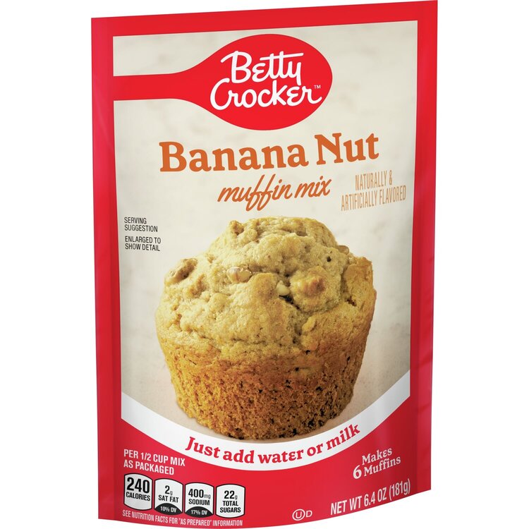 Betty Crocker Banana Pouch Muffin Mix 6.4oz