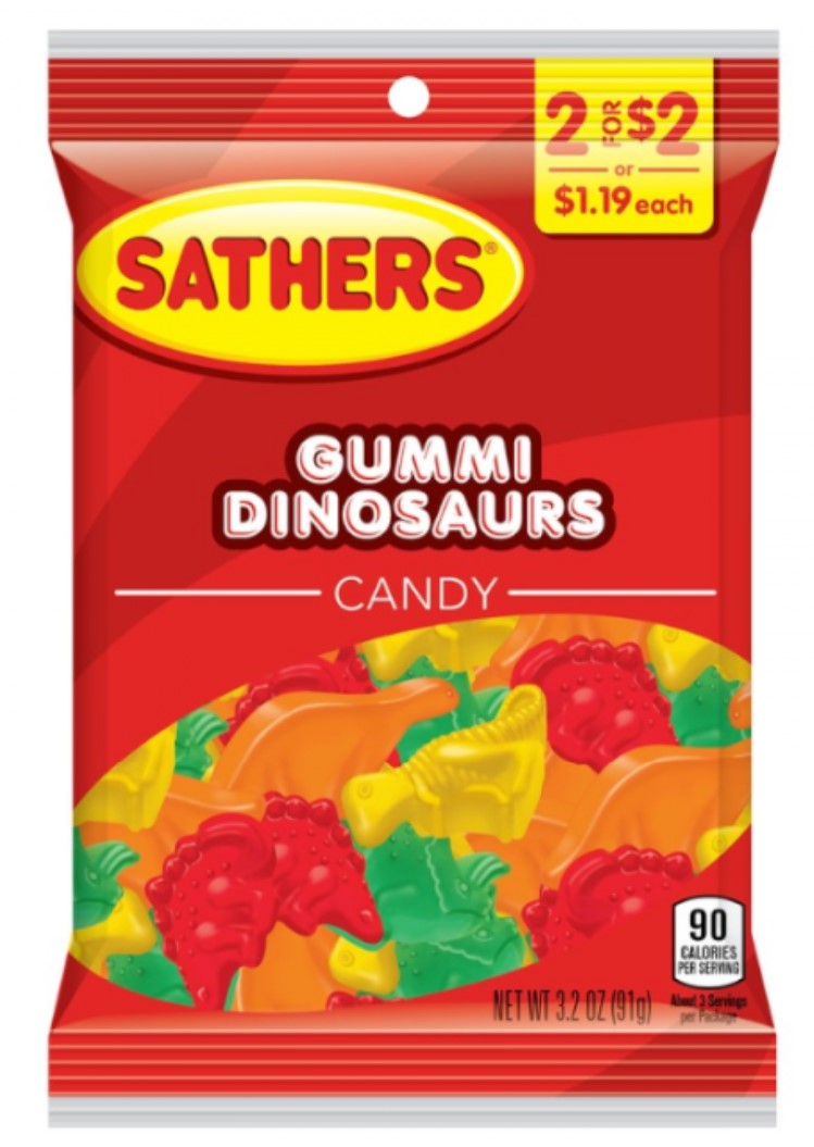 Sathers Gummi Dinosaurs