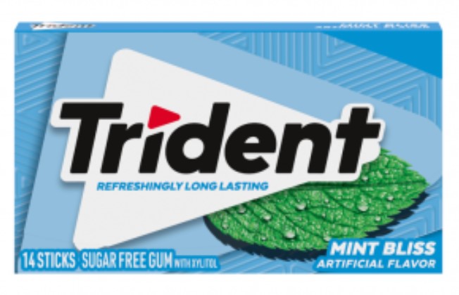 Trident USA Chewing Gum - Mint Bliss